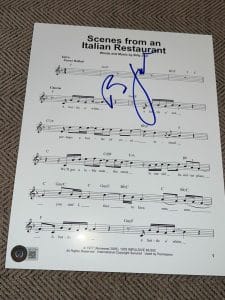 BILLY JOEL SIGNED AUTOGRAPH SHEET MUSIC SCENES FROM ITALIAN PIANO MAN BECKETT E COLLECTIBLE MEMORABILIA