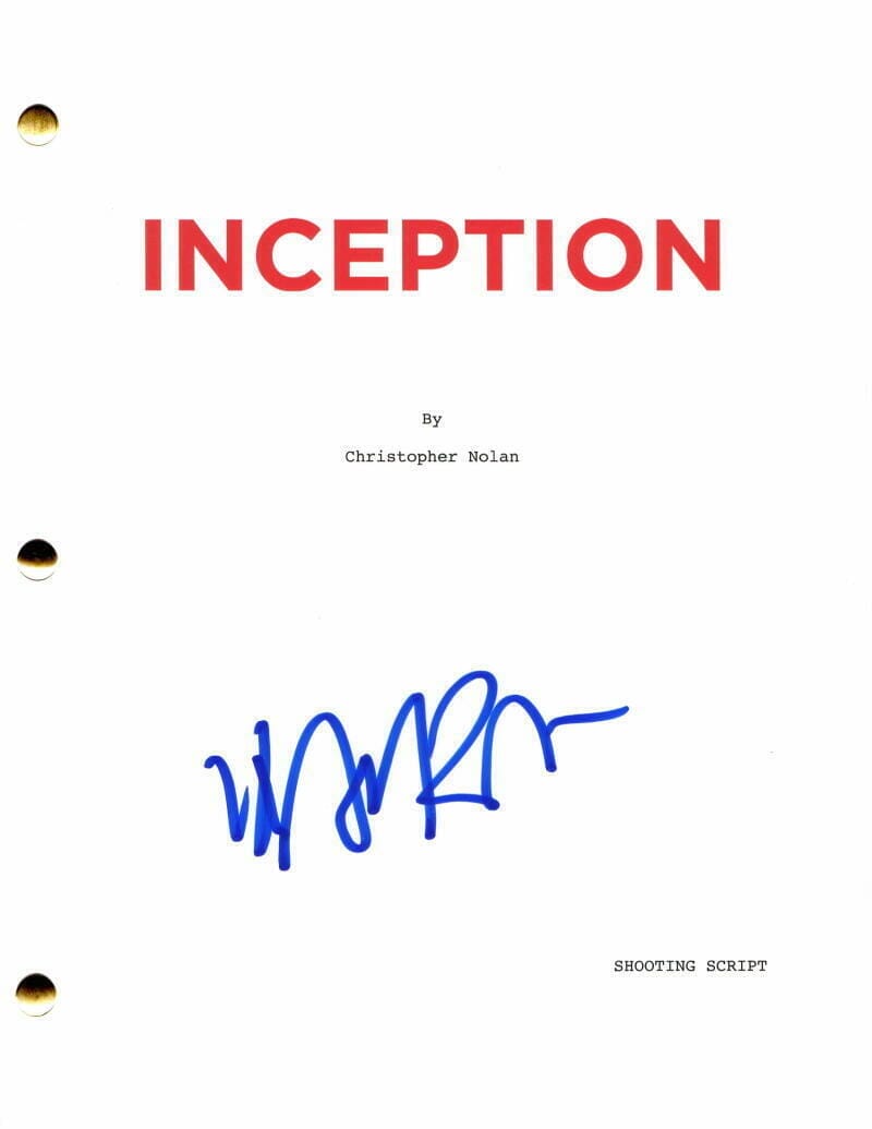 COMPOSER HANS ZIMMER SIGNED AUTOGRAPH INCEPTION MOVIE SCRIPT ...