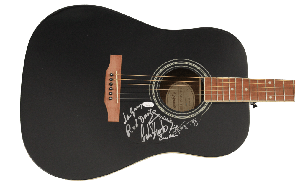 BEATLES CONTRIBUTORS SIGNED AUTOGRAPH EPIPHONE GUITAR - SID BERNSTEIN ...