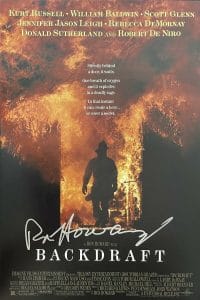 RON HOWARD SIGNED AUTOGRAPH 12×18 BACKDRAFT POSTER PHOTO – STARRING KURT RUSSELL COLLECTIBLE MEMORABILIA