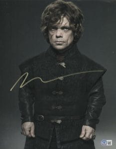 PETER DINKLAGE SIGNED 11X14 PHOTO GAME OF THRONES AUTHENIC AUTOGRAPH BECKETT 1 COLLECTIBLE MEMORABILIA