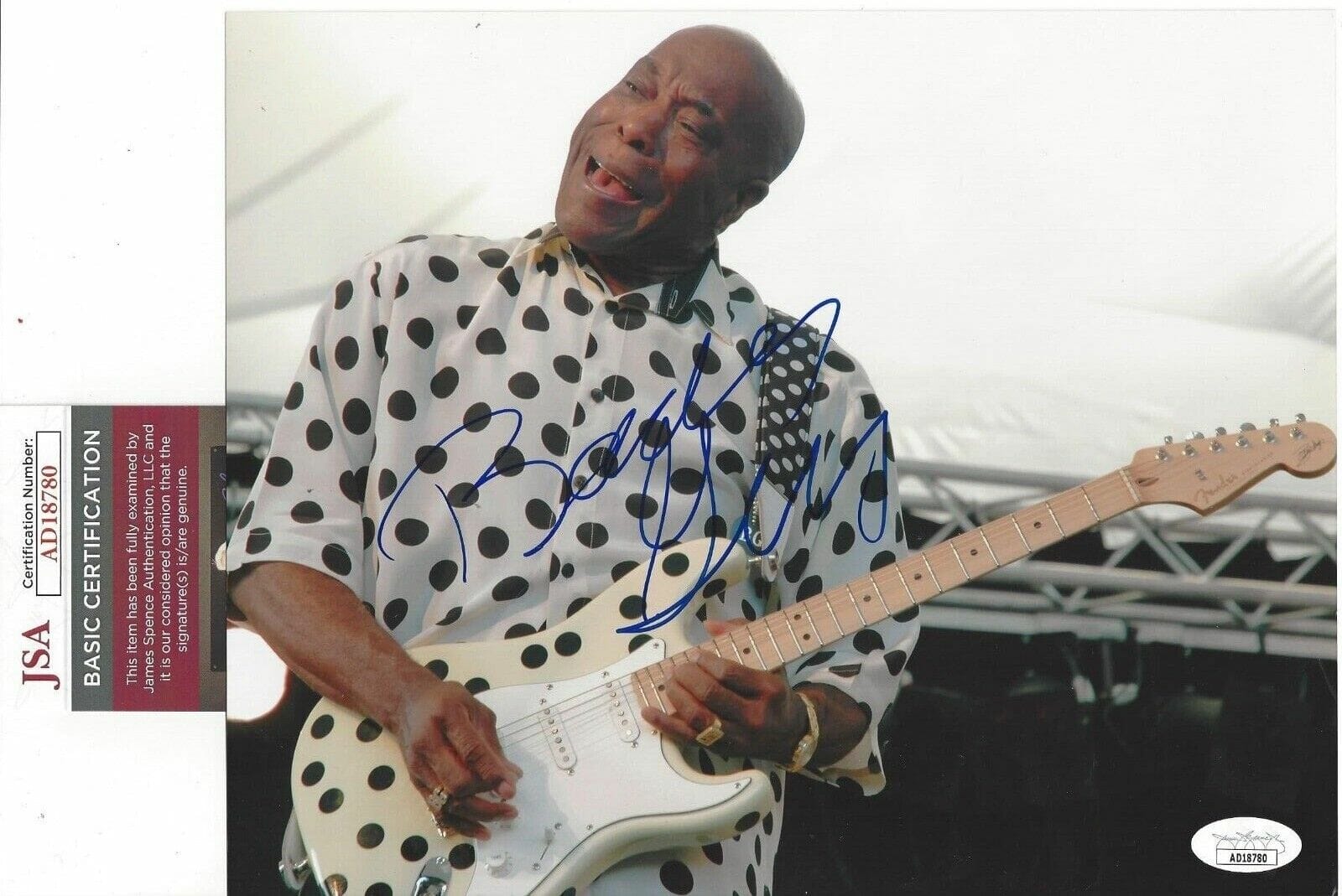 BUDDY GUY Signed Autograph 8x10 photo JSA COA Guitarist Blues Singer ...