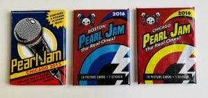 LOT OF 3 NEVER OPENED SEALED PEARL JAM CARD PACK CHICAGO BOSTON 2013 2016 VEDDER COLLECTIBLE MEMORABILIA
