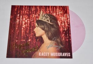 KACEY MUSGRAVES SIGNED AUTOGRAPH PAGEANT MATERIAL VINYL RECORD ALBUM BECKETT COA COLLECTIBLE MEMORABILIA