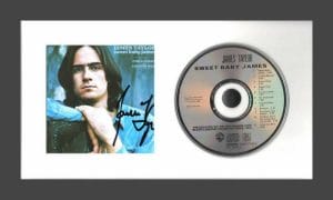 JAMES TAYLOR SIGNED AUTOGRAPH SWEET BABY JAMES FRAMED CD DISPLAY – READY TO HANG COLLECTIBLE MEMORABILIA