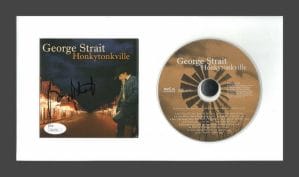 GEORGE STRAIT SIGNED AUTOGRAPH HONKYTONKVILLE CD DISPLAY – READY TO HANG! JSA COLLECTIBLE MEMORABILIA
