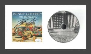 KENNY CHESNEY SIGNED AUTOGRAPH BIG REVIVAL FRAMED CD DISPLAY – READY TO HANG JSA COLLECTIBLE MEMORABILIA