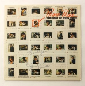 JOHN PRINE SIGNED AUTOGRAPH ALBUM VINYL RECORD – BEST OF PRIME PRINE W/ JSA COA COLLECTIBLE MEMORABILIA