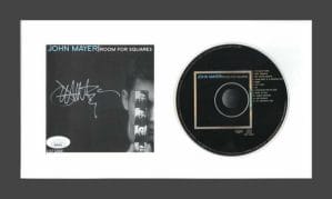 JOHN MAYER SIGNED AUTOGRAPH ROOM FOR SQUARES #D/2000 FRAMED CD DISPLAY – JSA COA COLLECTIBLE MEMORABILIA