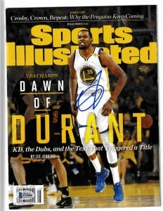 KEVIN DURANT SIGNED 6/19/17 SPORTS ILLUSTRATED W/ BECKETT COA (NO LABEL) BAS COLLECTIBLE MEMORABILIA