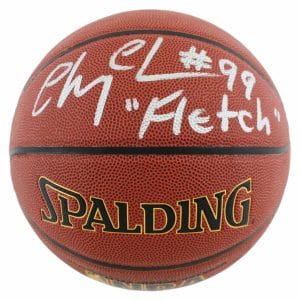 CHEVY CHASE “FLETCH #99” AUTHENTIC SIGNED SPALDING BASKETBALL BAS WITNESSED COLLECTIBLE MEMORABILIA