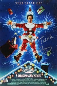 CHEVY CHASE CHRISTMAS VACATION “CLARK” SIGNED 12×18 PHOTO BAS WITNESSED #WZ76766 COLLECTIBLE MEMORABILIA