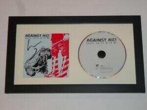 LAURA JANE GRACE SIGNED FRAMED “SHAPE SHIFT WITH ME” CD AGAINST ME! PROOF COLLECTIBLE MEMORABILIA