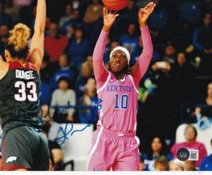 RHYNE HOWARD SIGNED KENTUCKY WILDCATS WNBA BASKETBALL 8X10 PHOTO BECKETT BF81408 COLLECTIBLE MEMORABILIA
