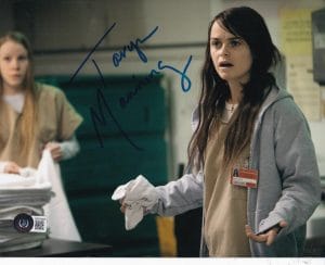 TARYN MANNING SIGNED (ORANGE IS THE NEW BLACK) 8X10 PHOTO BECKETT BAS BF81605 COLLECTIBLE MEMORABILIA