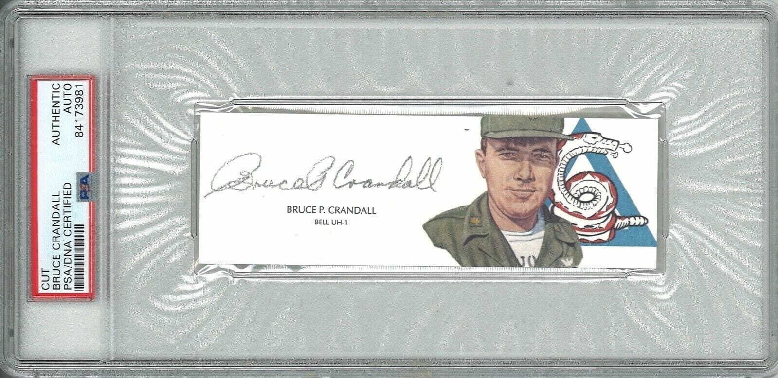 BRUCE CRANDALL SIGNED CUT SIGNATURE PSA DNA 84173981 VIETNAM MOH ...