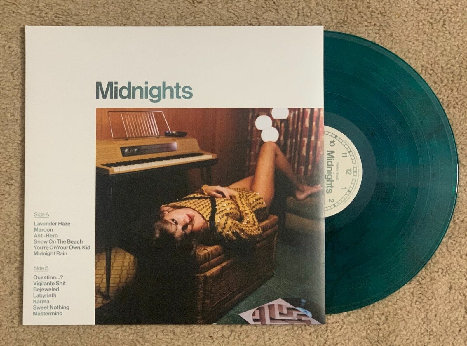 Taylor Swift Midnights Vinyl, Jade Green Edition | Autographia