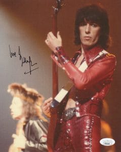BILL WYMAN HAND SIGNED 8×10 COLOR PHOTO THE ROLLING STONES JSA COLLECTIBLE MEMORABILIA