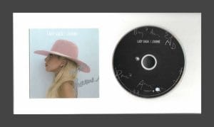 LADY GAGA SIGNED AUTOGRAPH JOANNE FRAMED CD DISPLAY – THE FAME, READY TO HANG! COLLECTIBLE MEMORABILIA
