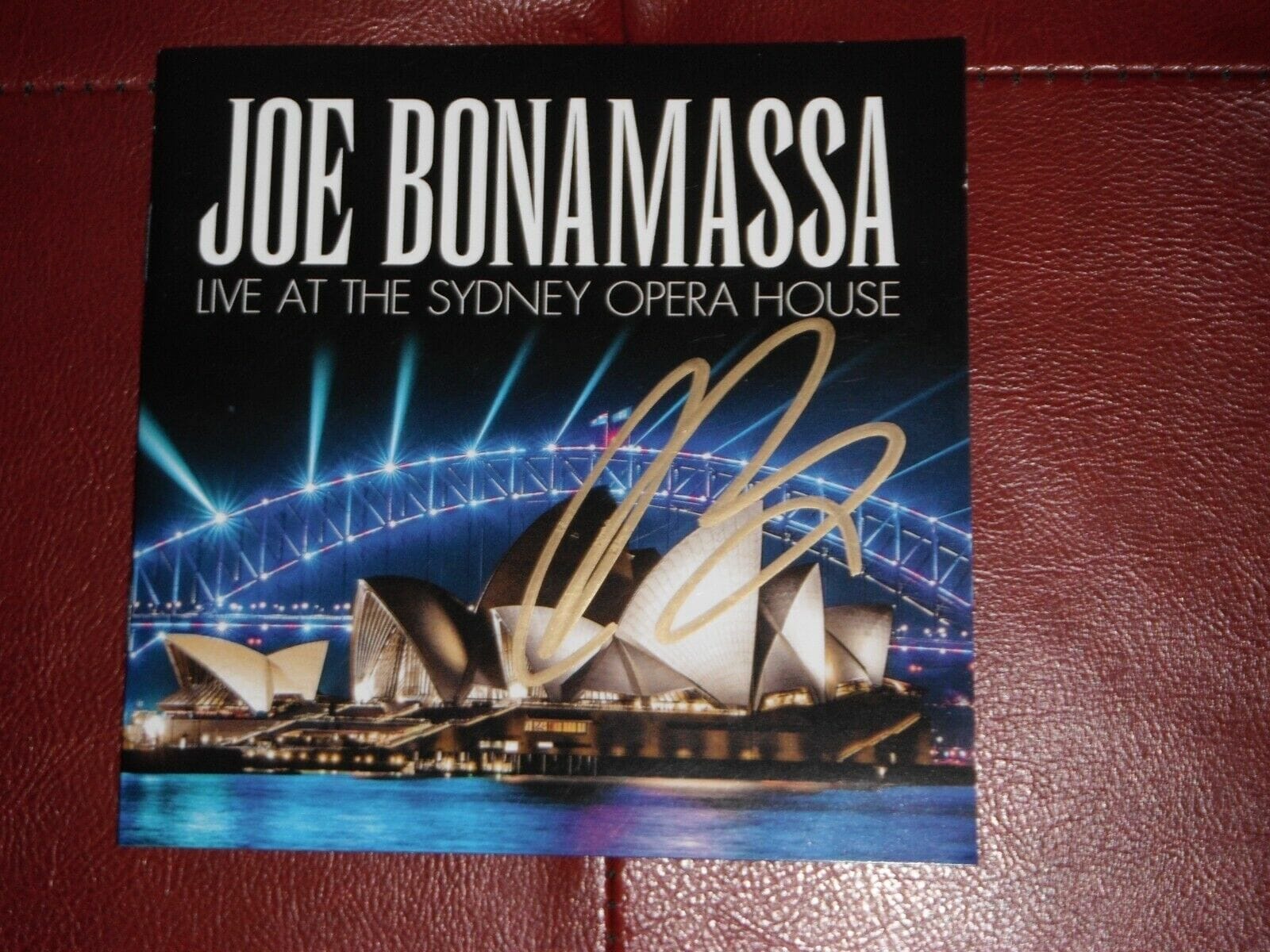 JOE BONAMASSA SIGNED LIVE AT THE SYDNEY OPERA HOUSE CD COVER | Autographia