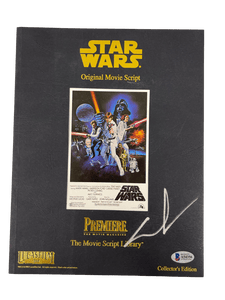 GEORGE LUCAS SIGNED SIGNED STAR WARS SCRIPT AUTHENTIC AUTOGRAPH BECKETT LOA COLLECTIBLE MEMORABILIA