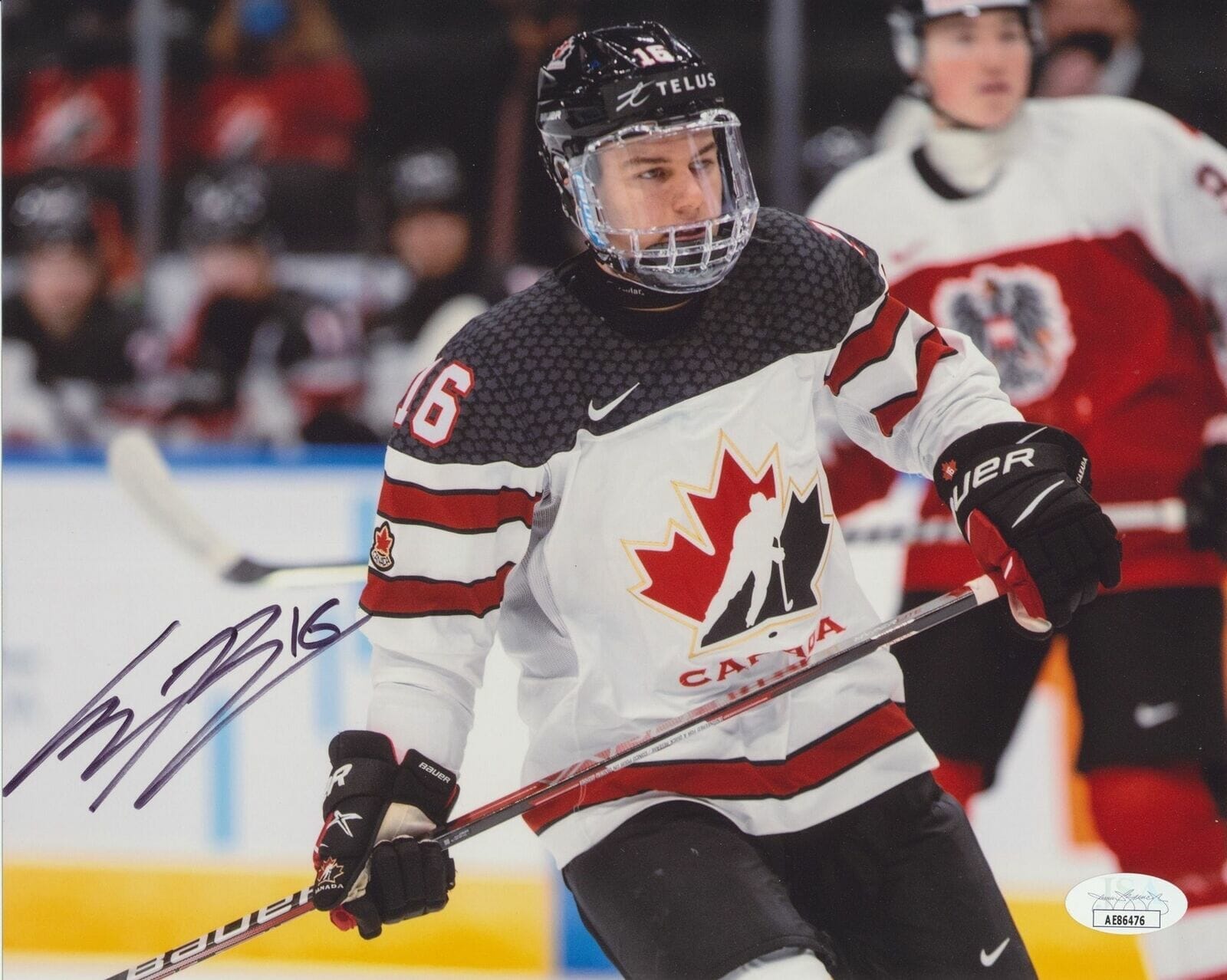 CONNOR BEDARD SIGNED TEAM CANADA 8X10 PHOTO JSA | Autographia