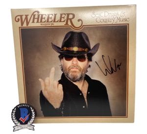 WHEELER WALKER JR SIGNED SEX DRUGS & COUNTRY MUSIC VINYL ALBUM LP BECKETT COA COLLECTIBLE MEMORABILIA