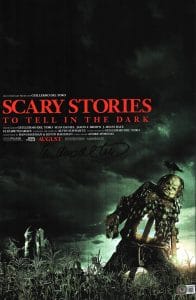 GUILLERMO DEL TORO SIGNED SCARY STORIES TO TELL IN THE DARK 11×17 POSTER BAS COA COLLECTIBLE MEMORABILIA