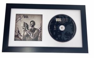 VOLBEAT BAND SIGNED AUTOGRAPHED SERVANT OF THE MIND FRAMED CD DISPLAY ACOA COA COLLECTIBLE MEMORABILIA