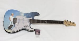 KENNY CHESNEY SIGNED CUSTOM ELECTRIC GUITAR COUNTRY LEGEND JSA COA COLLECTIBLE MEMORABILIA