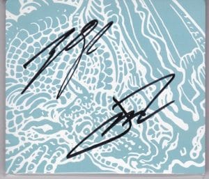 TWENTY ONE 21 PILOTS SIGNED SCALED AND ICY ART CARD CD AUTOGRAPH AUTO A COLLECTIBLE MEMORABILIA