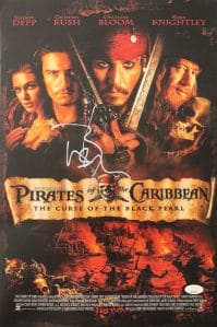 JOHNNY DEPP SIGNED AUTOGRAPH 12×18 POSTER PHOTO PIRATES OF THE CARIBBEAN – JSA COLLECTIBLE MEMORABILIA