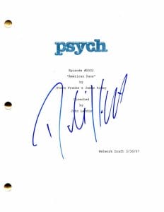 DULE HILL SIGNED AUTOGRAPH PSYCH FULL EPISODE SCRIPT – JAMES RODAY THE WEST WING COLLECTIBLE MEMORABILIA