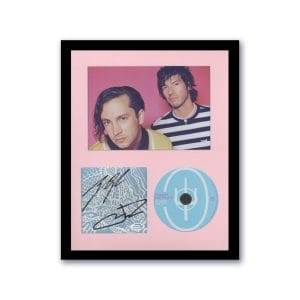 TWENTY ONE PILOTS “SCALED AND ICY” AUTOGRAPH SIGNED FRAMED 11×14 CD DISPLAY ACOA COLLECTIBLE MEMORABILIA