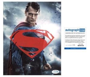HENRY CAVILL “BATMAN V SUPERMAN: DAWN OF JUSTICE” AUTOGRAPH SIGNED 8×10 PHOTO COLLECTIBLE MEMORABILIA