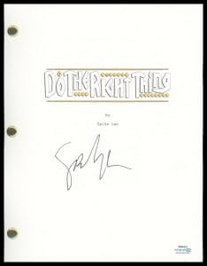 SPIKE LEE “DO THE RIGHT THING” AUTOGRAPH SIGNED COMPLETE SCRIPT SCREENPLAY ACOA COLLECTIBLE MEMORABILIA