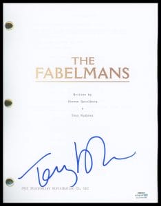 TONY KUSHNER “THE FABELMANS” WRITER AUTOGRAPH SIGNED FULL SCRIPT SCREENPLAY ACOA COLLECTIBLE MEMORABILIA