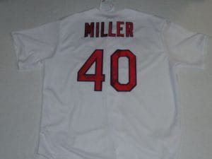 SHELBY MILLER SIGNED #40 ST. LOUIS CARDINALS 2013 WORLD SERIES JERSEY LICENSED COLLECTIBLE MEMORABILIA
