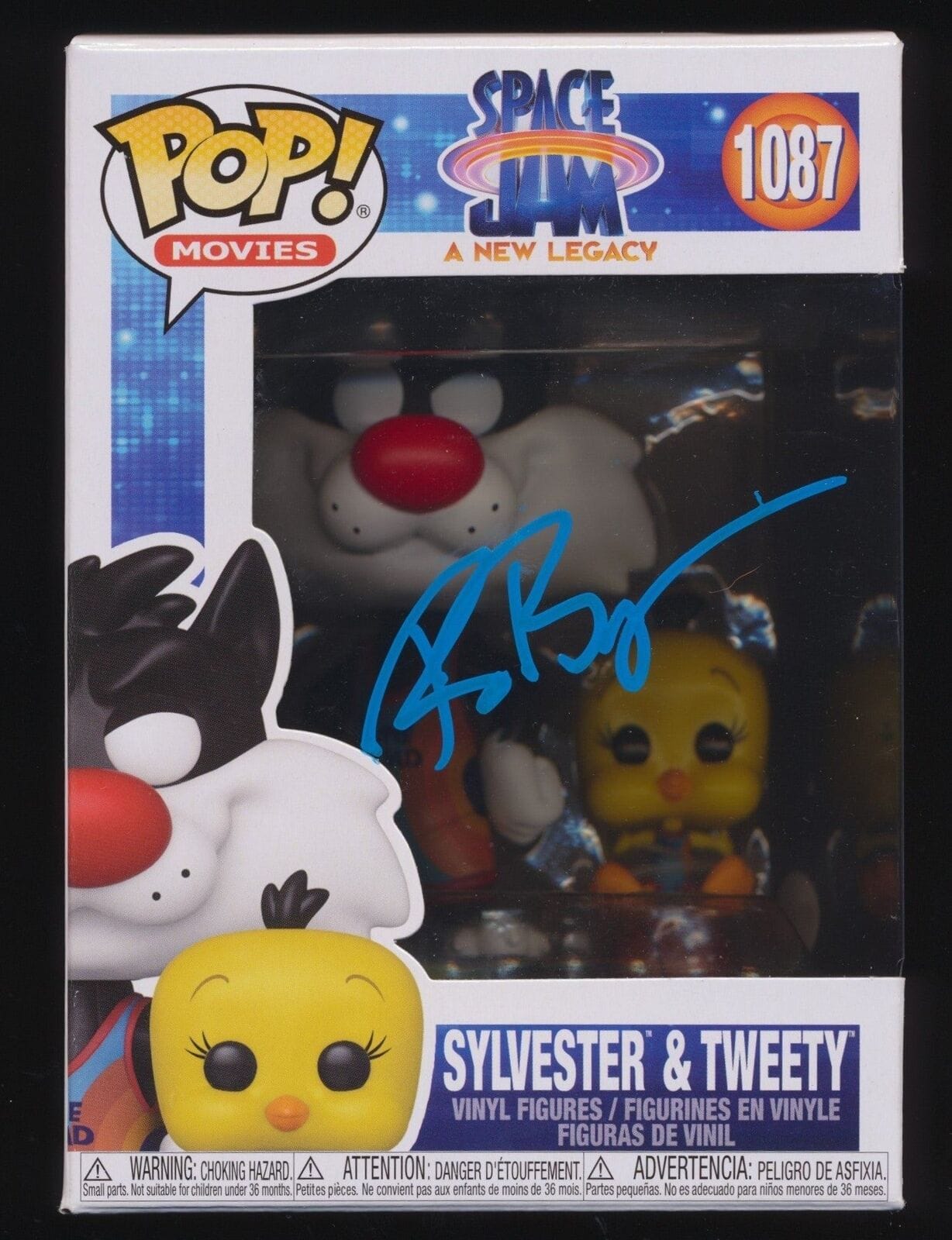 BOB BERGEN SIGNED SPACE JAM SYLVESTER & TWEETY FUNKO POP JSA COLLECTIBLE MEMORABILIA