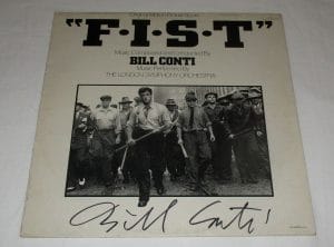 BILL CONTI SIGNED F.I.S.T. VINYL RECORD JSA COLLECTIBLE MEMORABILIA