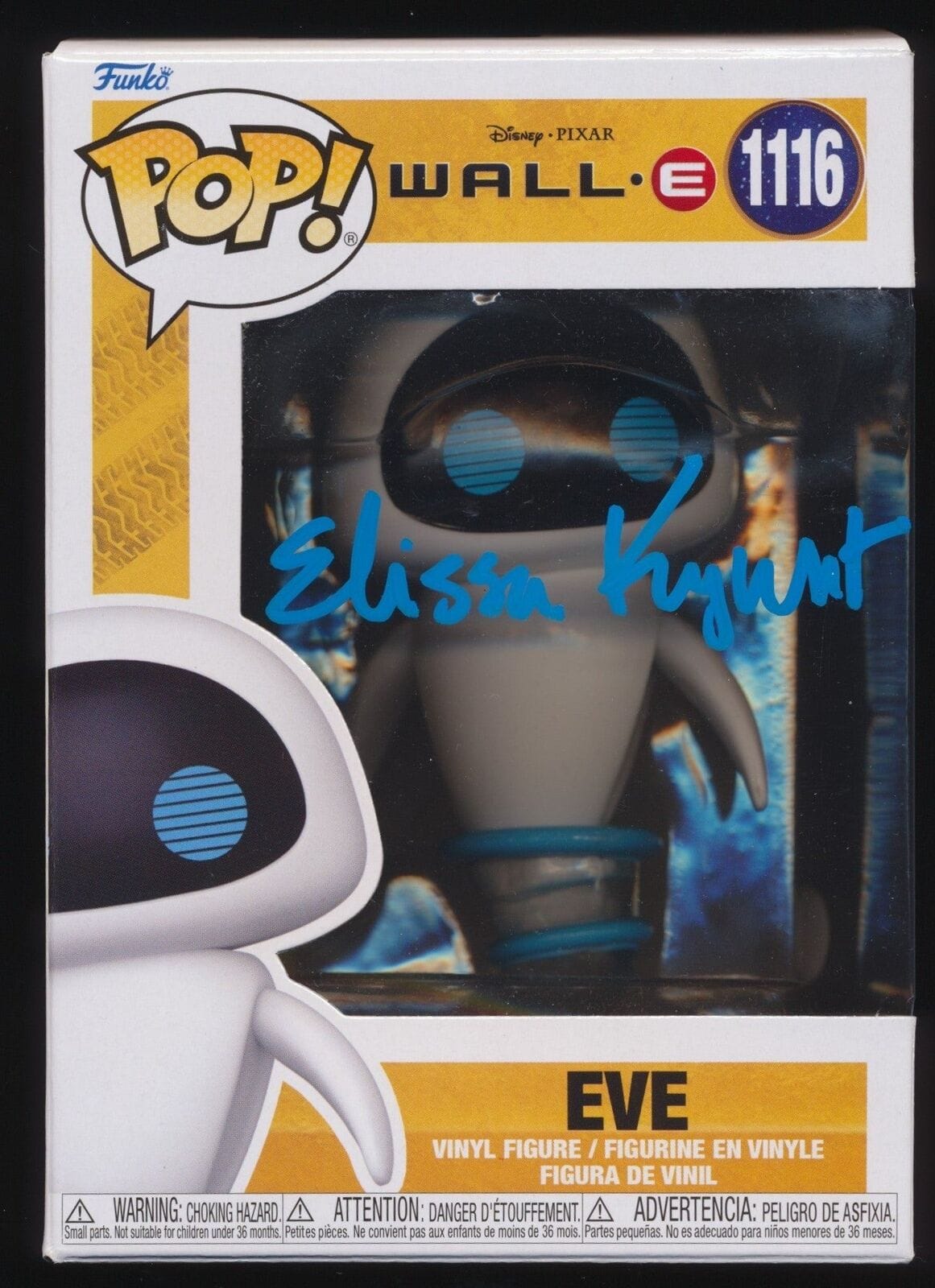 ELISSA KNIGHT SIGNED WALL-E EVE FUNKO POP JSA | Autographia