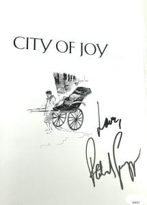 PATRICK SWAYZE SIGNED AUTOGRAPH BOOK “CITY OF JOY” JSA COA COLLECTIBLE MEMORABILIA