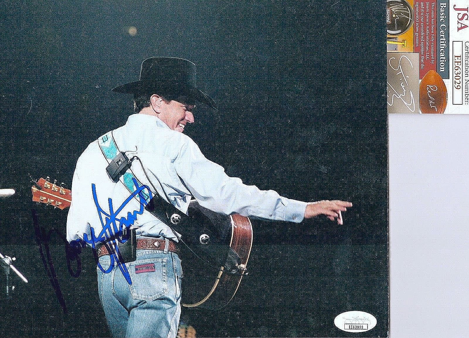 GEORGE STRAIT SIGNED AUTOGRAPH 8×10 CANDID 1 OF 1 PHOTO JSA COA COUNTRY COLLECTIBLE MEMORABILIA