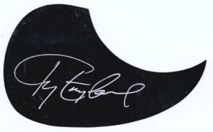 TY ENGLAND SIGNED AUTOGRAPH ACOUSTIC GUITAR PICKGUARD COUNTRY MRA GARTH BROOKS COLLECTIBLE MEMORABILIA