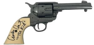 EMILIO ESTEVEZ SIGNED YOUNG GUNS PROP GUN THE KID AUTOGRAPH PROOF BECKETT COA 39 COLLECTIBLE MEMORABILIA