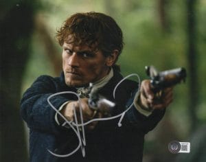 SAM HEUGHAN SIGNED 8X10 PHOTO OUTLANDER AUTHENTIC AUTOGRAPH BECKETT 52 COLLECTIBLE MEMORABILIA