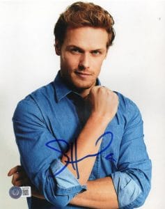 SAM HEUGHAN SIGNED 8X10 PHOTO OUTLANDER AUTHENTIC AUTOGRAPH BECKETT 43 COLLECTIBLE MEMORABILIA