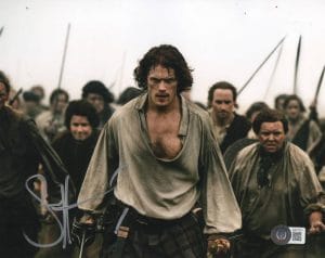 SAM HEUGHAN SIGNED 8X10 PHOTO OUTLANDER AUTHENTIC AUTOGRAPH BECKETT 13 COLLECTIBLE MEMORABILIA