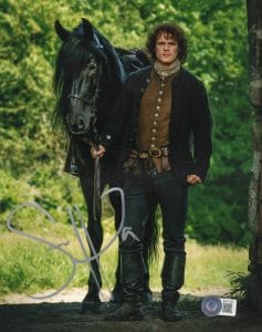 SAM HEUGHAN SIGNED 8X10 PHOTO OUTLANDER AUTHENTIC AUTOGRAPH BECKETT 22 COLLECTIBLE MEMORABILIA
