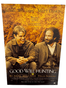BEN AFFLECK SIGNED GOOD WILL HUNTING FULL SIZE ORIGINAL MOVIE POSTER DS BECKETT COLLECTIBLE MEMORABILIA